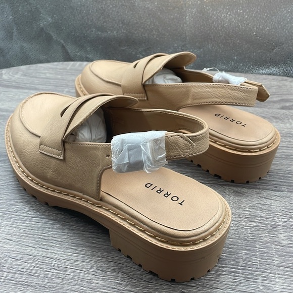 NWT. Torrid 9.5WW Sling Back Lug Loafers. - Picture 11 of 16